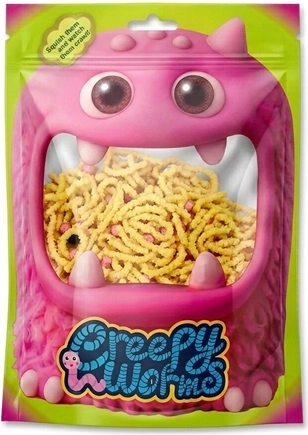 STNUX Creepy Worms – sensorische Würmchen (gelb)