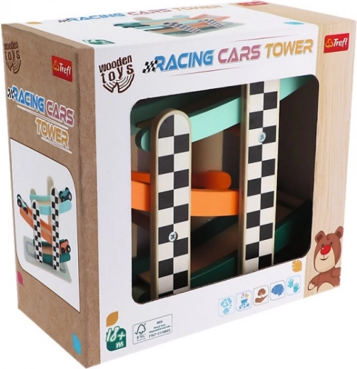 Holzrutsche für Spielzeugautos