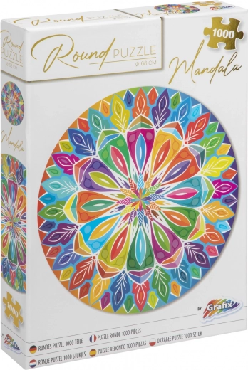 Rundes Puzzle Mandala 1000 Teile (68 cm)