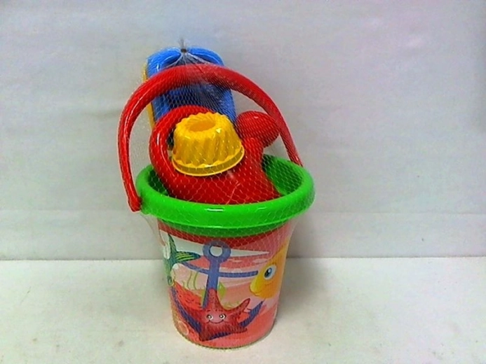 Buntes Sandspiel-Set mit Meer-Motiv