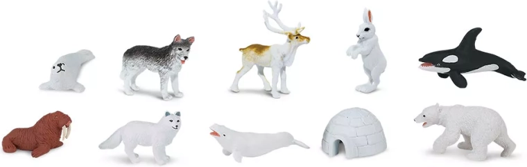 Safari Ltd. Arktis – Set mit Miniaturtieren (48 Stk.)