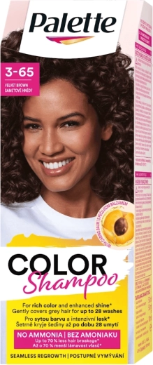 Palette Color Shampoo 3-65 samtenes Braun 50 ml