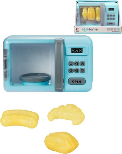 Kinder-Mikrowelle My Home mit Licht und Sound + Lebensmittelattrappen – 1 Stück