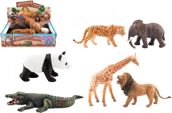 Safari-Tierset aus Kunststoff (11–17 cm)