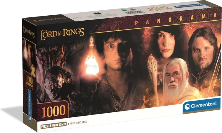 Panorama-Puzzle Der Herr der Ringe – Helden von Mittelerde 1000 Teile CLEMENTONI