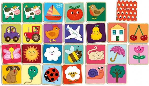 Holz-Memory Tiere auf dem Bauernhof