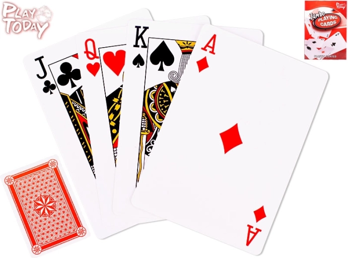 Jumbo-Spielkarten PLAY TODAY – extra groß 17 cm