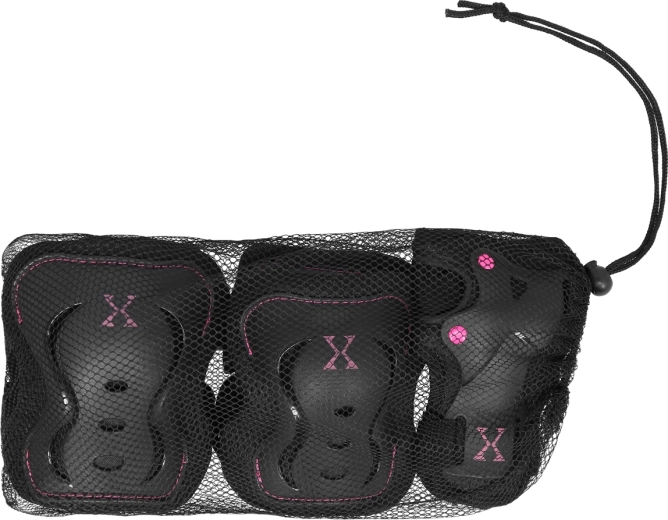 Schutzausrüstungs-Set für Rollsport NILS Extreme H320 schwarz-rosa – S