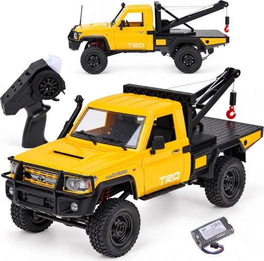 Ferngesteuerter Toyota Land Cruiser 4×4 mit Seilwinde im Maßstab 1:12