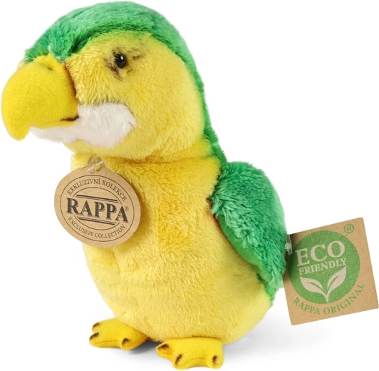 Grüner Plüschpapagei 15 cm eco‑friendly