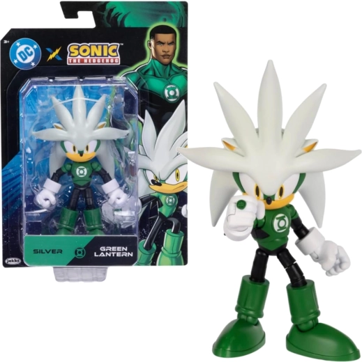 Sammelfigur Sonic the Hedgehog: Silver als Green Lantern, 14 cm
