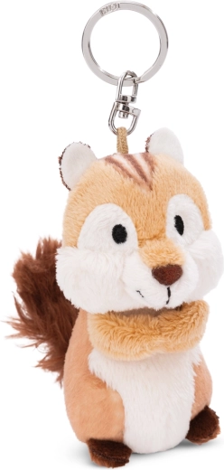 Plüsch-Schlüsselanhänger Eichhörnchen Chipmunk Jojo 9 cm NICI GREEN