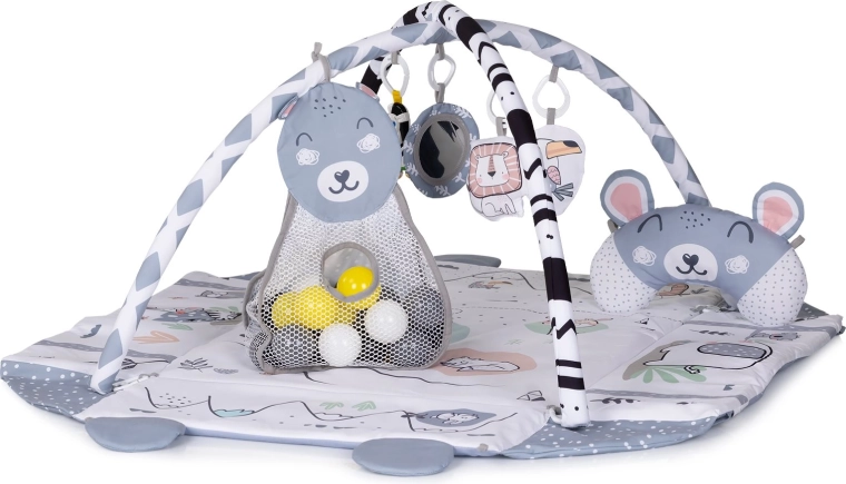 CHIPOLINO Spieldecke mit Bällen 2in1 Fun zone grau