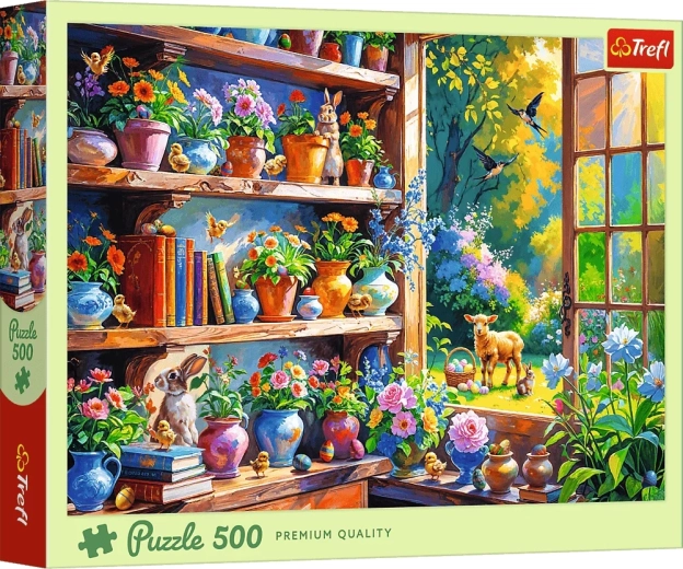 Puzzle Frühlingsmorgen im Orangeriehaus 500 Teile TREFL