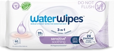 WaterWipes Feuchttücher Soothing Clean 3-in-1 6× 60 Stk.