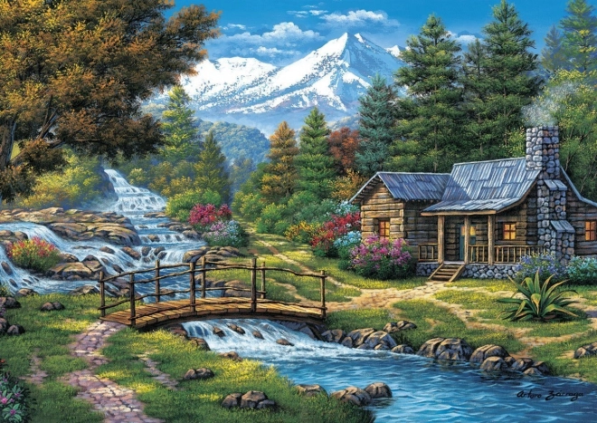 ART PUZZLE Puzzle Zwei Wasserfälle 2000 Teile
