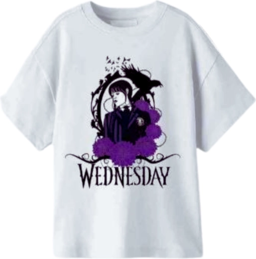 Weißes T-Shirt Wednesday