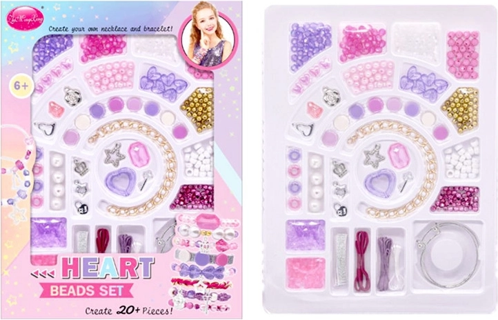 Bunte Perlen zur Herstellung von Armbändern für Kinder