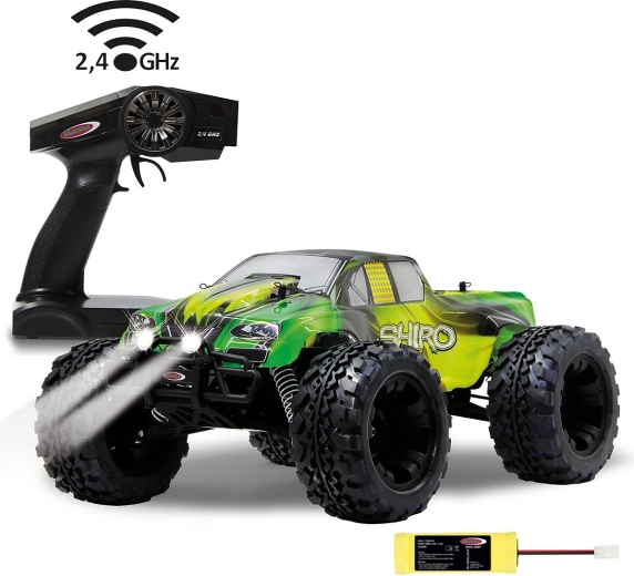 Jamara Shiro RC Monstertruck 4WD 1:10 2,4 GHz mit LED und NiMH-Akku