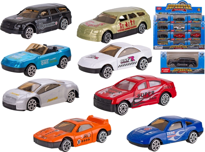 Metall-Sportauto 1:64 mit Freilauf, 7,5 cm