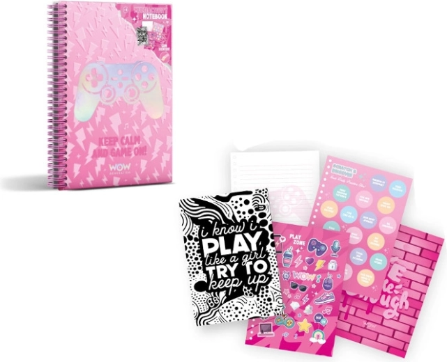 Duftendes Notizbuch A5 WOW Generation Valentina mit Aufklebern