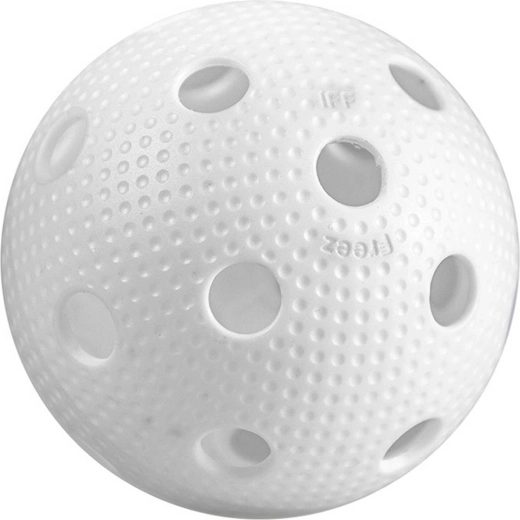 ACRA Floorballball Freez Ball Official weiß mit IFF-Zertifizierung – 1 Stück