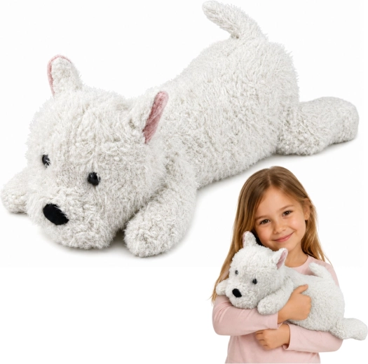 Plüschhund West Highland weiß 40 cm - 1 Stück