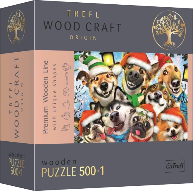 Holzpuzzle Weihnachtshunde 501 Teile