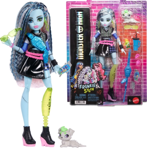 Monster High Frankie Stein Puppe 26 cm mit Accessoires und Haustier