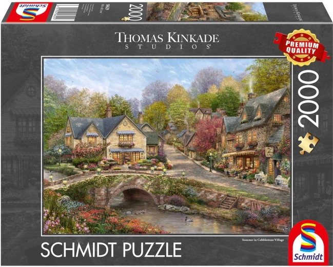Schmidt Puzzle Sommer im Cobblestone Village, 2000 Teile