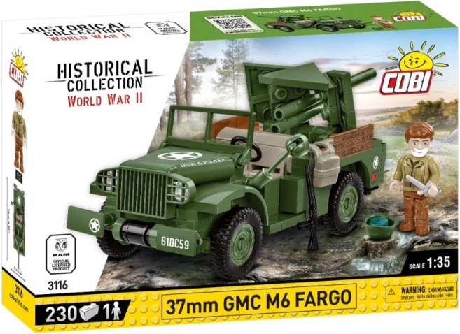 Bausteinmodell 37 mm GMC M6 Fargo