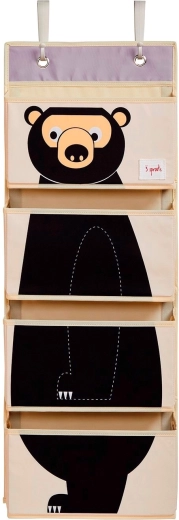3 Sprouts Hänge-Organizer für Wand und Tür Bear black