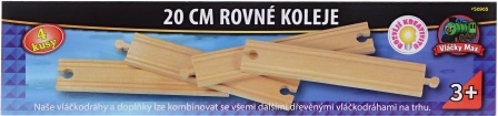Vláčky Max gerade Gleise 20 cm – 4 Stück