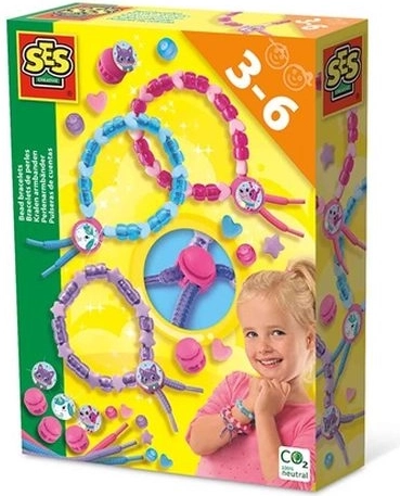 SES Creative Perlenarmbänder – Schmuck-Bastelset für Kinder