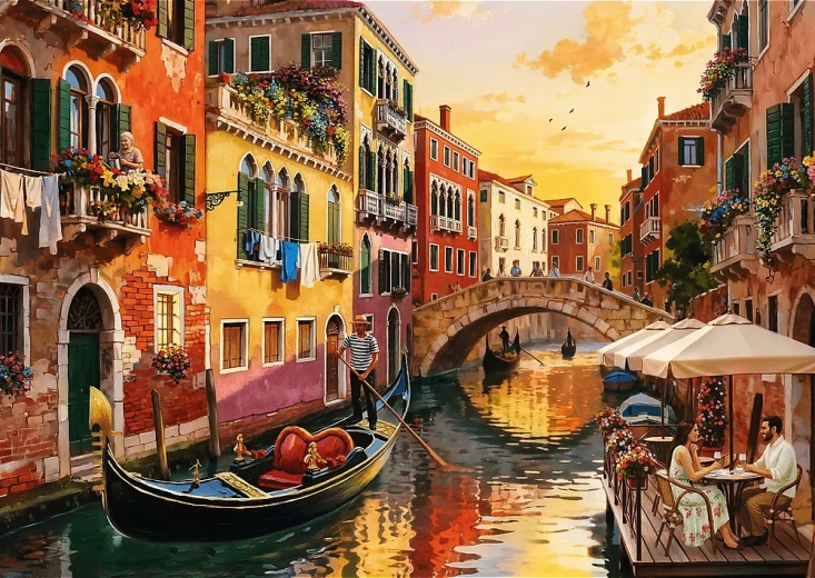 Puzzle Venedig bei Sonnenuntergang 500 Teile TREFL