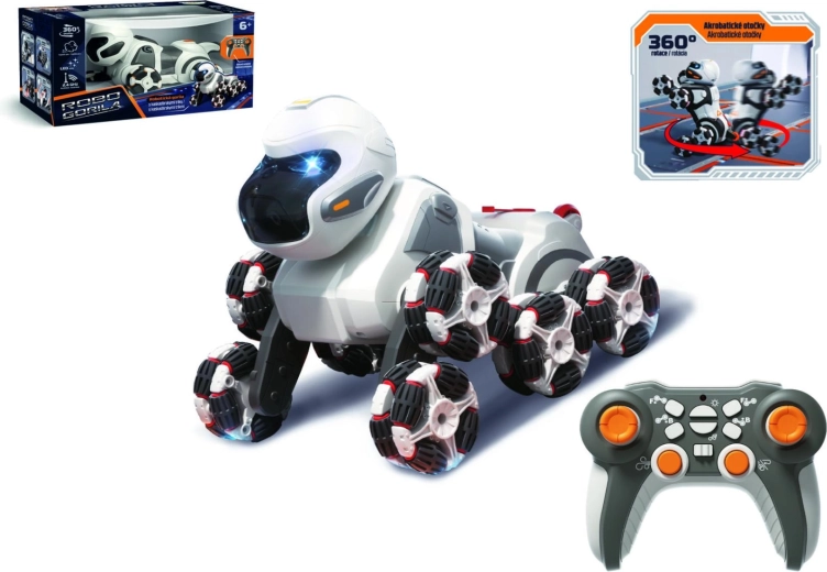 Robotische Gorilla-Fernsteuerung mit Dampf 24 cm, 2,4 GHz, Licht und Sound - 1 Stück