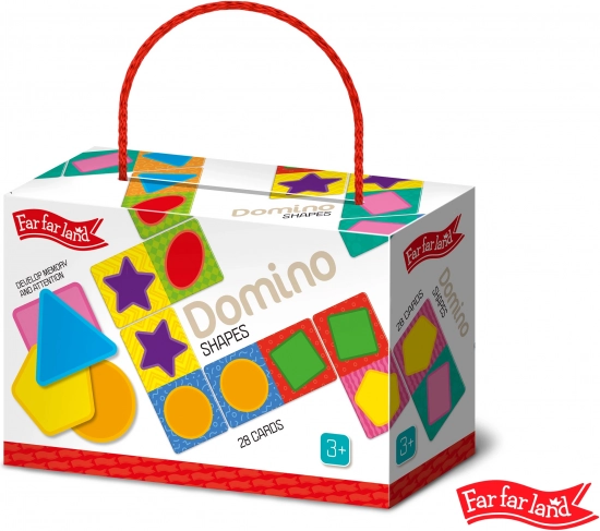 Far Far Land Domino mit Bildern und Formen