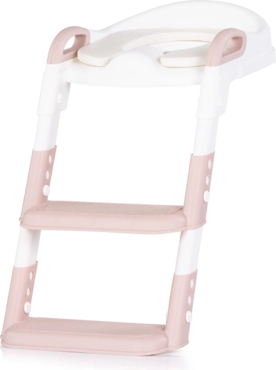 Kinder-WC-Sitz mit Stufen Chipolino Kiddy Pink