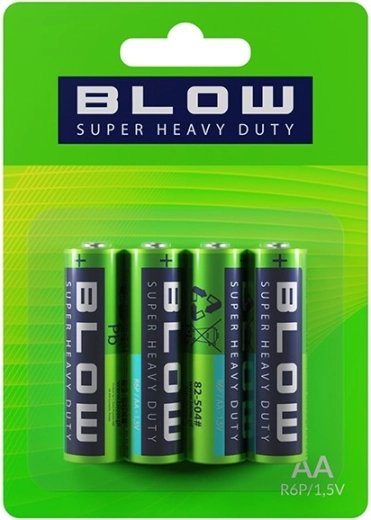 BLOW Super Heavy Duty Batterien AA, Blister 4 Stk.