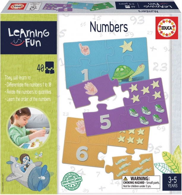 Lernpuzzle und Spiel Learning is Fun: Zahlen