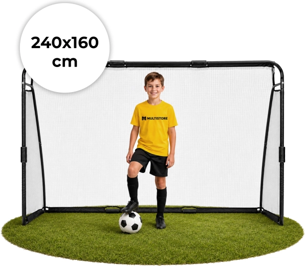 Fußballtor mit Netz Movepro 240 × 160 × 80 cm