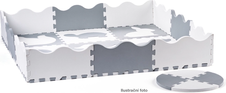 Schaumstoff-Puzzlematte mit Laufgitter 34-tlg.