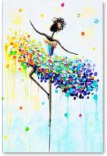 Diamantmalerei Ballerina in Farbe 30 × 40 cm