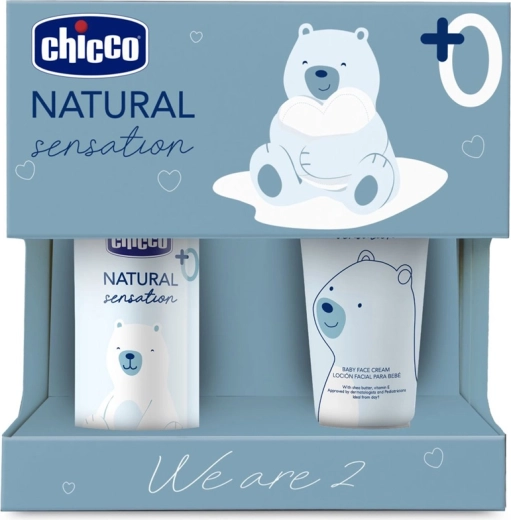 Chicco Geschenkset für die Babypflege Natural Sensation We Are Two, ab der Geburt