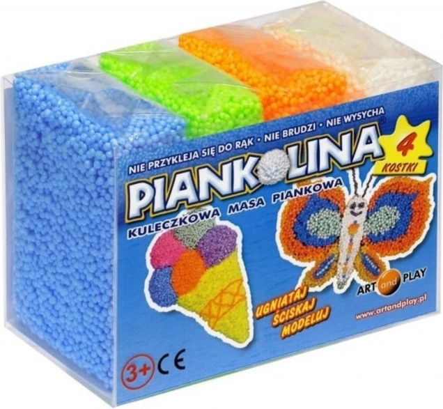 Piankolina kreative Schaumknetmasse – 4 Blöcke, Blau