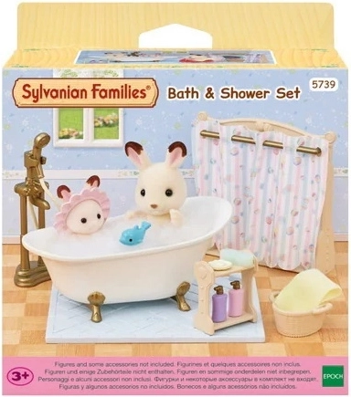 Sylvanian Families Badezimmerset mit Badewanne und Dusche