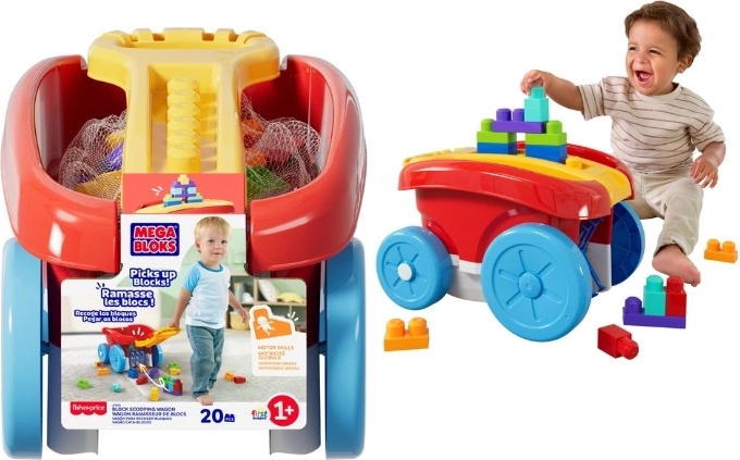 Mega Bloks Wagen für Bausteine mit 20 Teilen