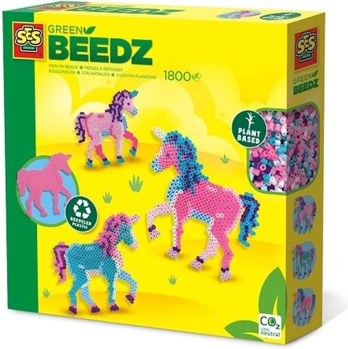 SES Creative Green Beedz Bügelperlen – Einhorn
