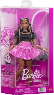 Barbie Deluxe Style – Modepuppe im schwarzen Top und rosa Rock