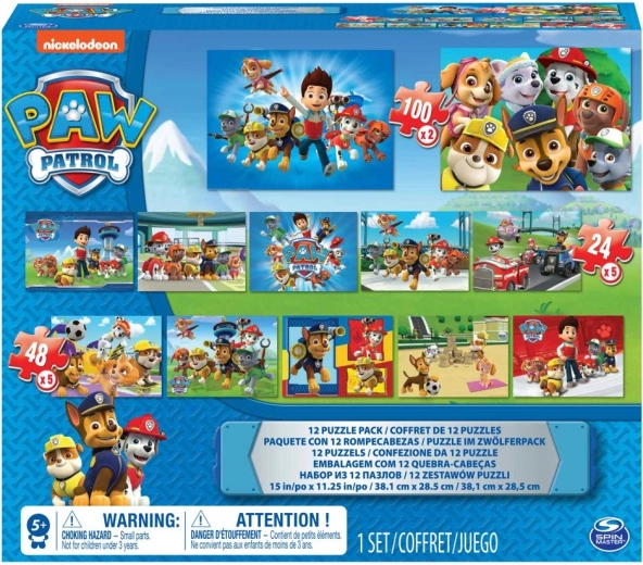 Große Paw-Patrol-Puzzles – 12 Stück